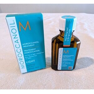 Moroccanoil Treatment Light 0.85oz 25ml Travel Argan Oil For Fine Hair NIB